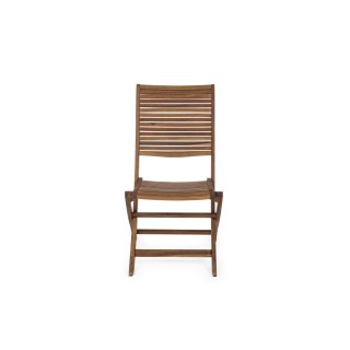 Chaise d'extérieur pliable en bois d'acacia (lot de 2) CANCALE - HELLIN