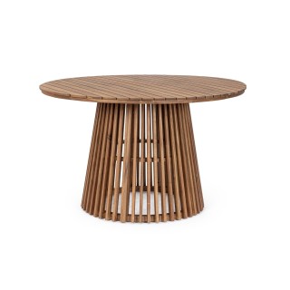 Table de jardin ronde en acacia d120 piana
