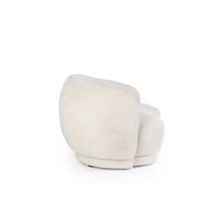 Canapé 3 places en tissu bouclette beige L191 ELLA - HELLIN