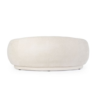 Canapé 3 places en tissu bouclette beige L191 ELLA - HELLIN