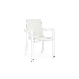 Table de jardin extensible 180/240 et 8 chaises empilables AVIGNON - HELLIN