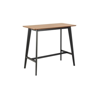Table de bar et 4 chaises hautes au style scandinave en bois LETA - HELLIN