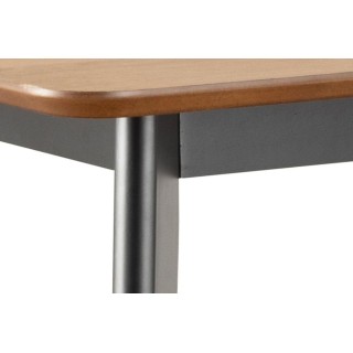 Table de bar et 4 chaises hautes au style scandinave en bois LETA - HELLIN