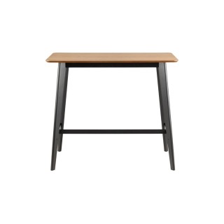 Table de bar et 4 chaises hautes au style scandinave en bois LETA - HELLIN