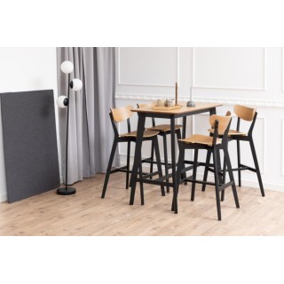 Table de bar scandinave en bois L120 LETA - HELLIN
