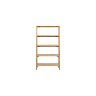 Bibliothèque scandinave en chêne clair 4 tablettes BRENDA - HELLIN