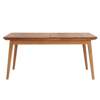 Table a manger extensible en bois massif bronze l160240 mallet