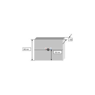 Ensemble salle de bain : Meuble simple vasque, colonne et miroir