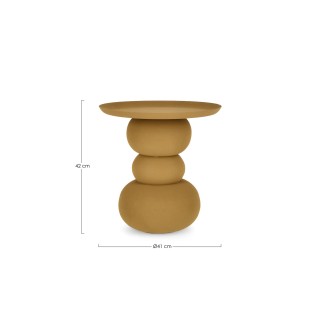 Table basse ronde design en métal coloré D41 - PILAR