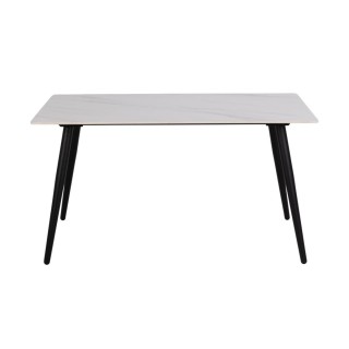 Table a manger rectangulaire en ceramique l140 6 personnes ashford