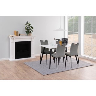 Table à manger rectangulaire en céramique L140 6 personnes ASHFORD - HELLIN