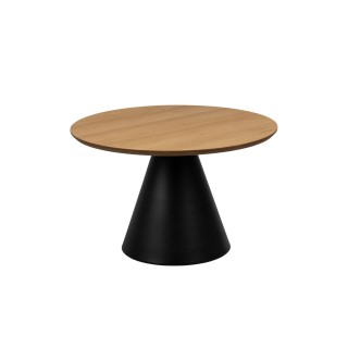 Table basse ronde en bois et métal D65  GIROLLE - HELLIN