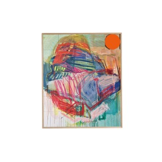 Tableau en bois taquin 78 x 93 de nathalie gallet meteorites xl