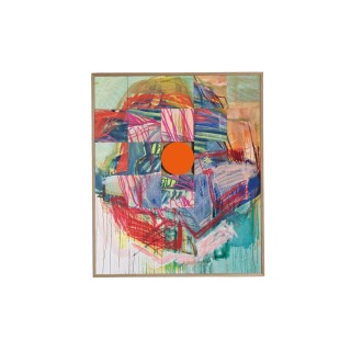 Tableau en bois taquin 78 x 93 de Nathalie Gallet Météorites XL - HELLIN