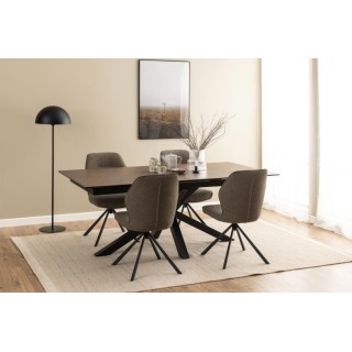 Table de salle à manger rectangulaire en céramique L200/240 NEIVA - HELLIN