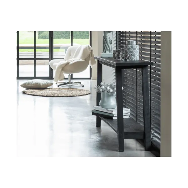 Console double plateau en bois recyclé L120 CARRIE - HELLIN