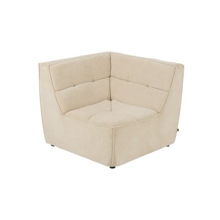Fauteuil chauffeuse lounge en velours cotele lorenzo