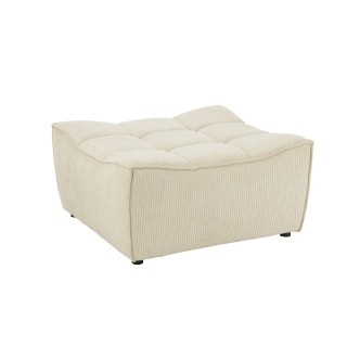 Pouf rectangulaire lounge en velours cotele lorenzo
