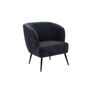Fauteuil de salon en velours chiné ELVA - HELLIN