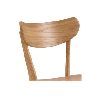 Table à manger ronde avec 4 chaises – Ensemble LETA bois | Hellin