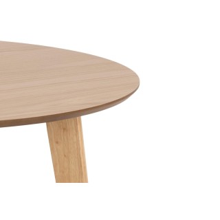 Table à manger ronde avec 4 chaises – Ensemble LETA bois | Hellin