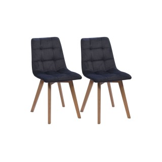 Chaises de salle a manger scandinaves en tissu alison