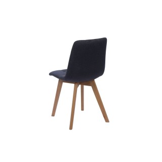 Chaises de salle à manger scandinaves en tissu ALISON - HELLIN