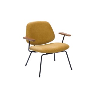 Fauteuil retro en metal et tissu cascais