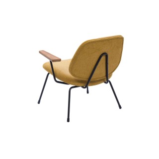 Fauteuil rétro en métal et tissu CASCAIS - HELLIN