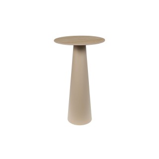 Sellette ronde en ceramique et pied central beige d40 camille