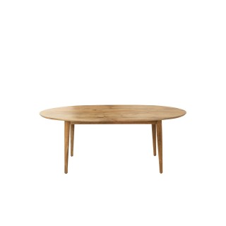 Table a manger ovale en manguier naturel 10 places l200 camila