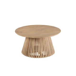 Table basse ronde en bois de manguier valerie