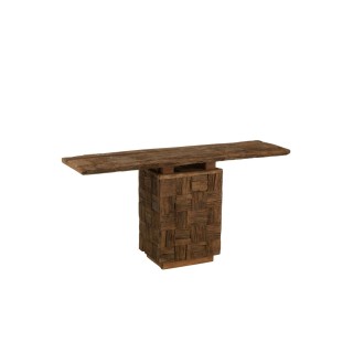 Console en bois foncé recyclé L150 ICA - HELLIN