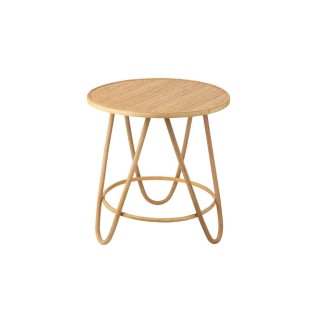 Table basse ronde en rotin naturel d60 taro