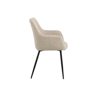 Chaises tissu avec accoudoirs – Lot de 2 YSA | Hellin
