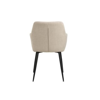 Chaises tissu avec accoudoirs – Lot de 2 YSA | Hellin