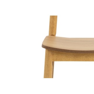 Chaises de salle à manger en bois naturel (lot de 2) IZIA - HELLIN