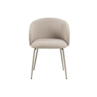 Chaises de salle à manger en tissu beige (lot de 2) BLAIR - HELLIN