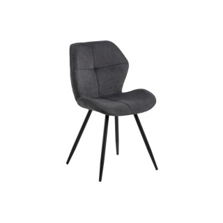 Chaises de salle à manger en tissu (lot de 2) PETRA - HELLIN