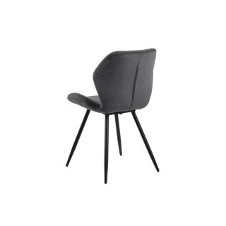 Chaises de salle à manger en tissu (lot de 2) PETRA - HELLIN