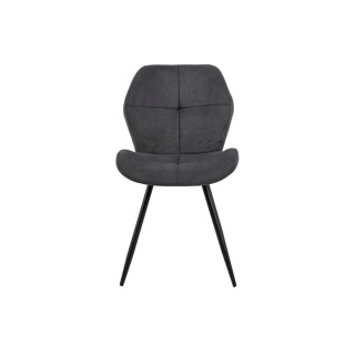 Chaises de salle à manger en tissu (lot de 2) PETRA - HELLIN