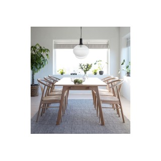 Chaises chêne blanchi tressées – Lot de 2 ASTA | Hellin