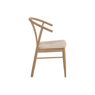 Chaises chêne blanchi tressées – Lot de 2 ASTA | Hellin
