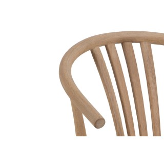 Chaises chêne blanchi tressées – Lot de 2 ASTA | Hellin