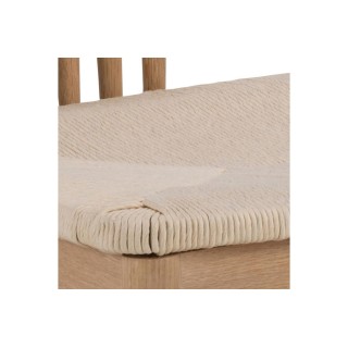 Chaises chêne blanchi tressées – Lot de 2 ASTA | Hellin