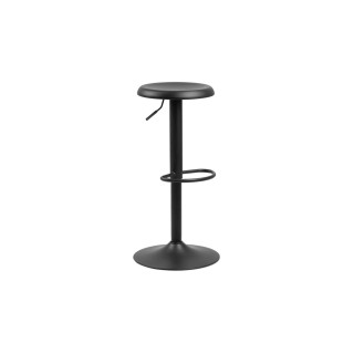 Tabourets de bar réglables et pivotants noirs (lot de 2) MARCUS - HELLIN
