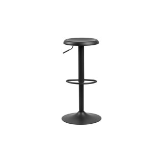 Tabourets de bar réglables et pivotants noirs (lot de 2) MARCUS - HELLIN
