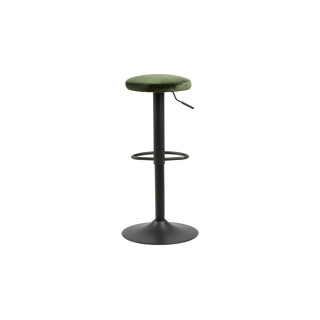 Tabourets de bar réglables et pivotants en velours (lot de 2) MARCUS - HELLIN