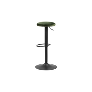 Tabourets de bar réglables et pivotants en velours (lot de 2) MARCUS - HELLIN