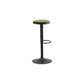 Tabourets de bar réglables et pivotants en velours (lot de 2) MARCUS - HELLIN